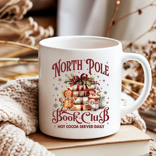 North Pole Book Club 150z Coffee Mug